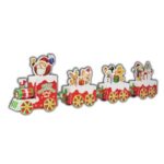 Puzzle 3D de Craciun Mos Craciun & Tren cu Jucarii 60x6x17cm - Image 2