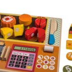 Set Casa de Marcat cu Alimente din Lemn Puzzle 30x22cm - Image 2