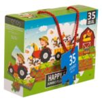 Puzzle Ferma cu Animale & Tractor (35 de piese Jumbo) - Image 2