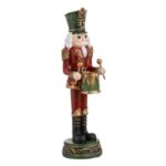 Decoratiune de Craciun Soldat Tobosar cu Uniforma Rosie 34cm - Image 2