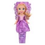 Papusa Printesa Blonda cu Rochie Mov Glitter & Bijuterii 29cm - Image 2