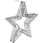 Stea Metalica Decorativa Flash 1800 LED 75x8x75cm - Lumina Colorata - Image 2