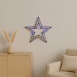 Stea Metalica Decorativa Flash 500 LED 36x6x36cm - Lumina Colorata - Image 2