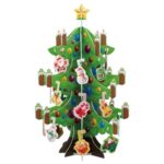 Puzzle 3D Brad de Craciun cu Ornamente 20x32cm- 36buc - Image 2