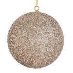Glob de Craciun cu Beteala Bej Sampanie Ø25cm - Image 2
