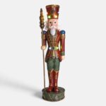 Decoratiune de Craciun Soldat cu Uniforma Rosie & Verde & 6 LED 79cm - Image 2