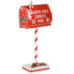 Decoratiune de Craciun Cutie Postala "North Pole Express Mail" 27x14x60cm - Image 2
