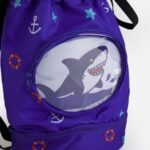 Rucsac Inot Albastru Rechin 34x14x37cm - Image 2