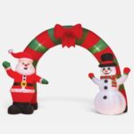 Arcada Gonflabila de Craciun cu Mos Craciun Om de Zapada si LED 3m - Image 2