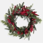 Coronita Decorativa de Craciun din Ramuri de Brad cu Fructe de Padure si Conuri Ø58cm - Image 2