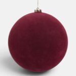Glob de Craciun Bordo Catifelat Ø20cm - Image 2
