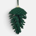 ORNAMENT VERDE CATIF PIN 15CM - Image 2