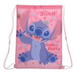 Rucsac Roz cu Model Stitch "Cute & Fluffy" 34x44,5cm - Image 2