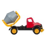 Vehicul de Santier Betoniera Rosie Gri 30cm - Image 2