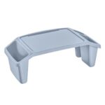 Banca Masuta Laptop din Plastic Bleu 59,5x30,3x21,1cm