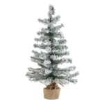 Brad de Craciun  de Masa cu 75 de Ramuri si Baza din Iuta - 75cm