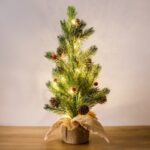 Brad de Craciun Decorativ cu 40 de LED-uri cu Baterii - 40cm