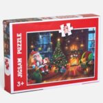 Puzzle de Craciun Mos Craciun la Semineu (24 Piese)