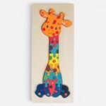 Puzzle din Lemn Girafa 13x30cm