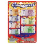 Set de Joaca cu Bancnote si Monezi de Euro - 71 de piese