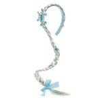 Coronita Par Codita Alba Ciel Fulg cu Glitter 53cm