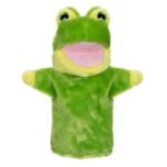 Figurina din Plus Broscuta Verde pentru Teatru de Papusi 28cm