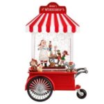 Glob de Zapada de Craciun Candy Shop cu LED & Muzica 17x9x28cm