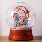 Glob de Zapada cu Roata Luna Park Zapada Lumina & Muzica Ø25x30cm