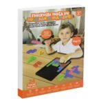 Joc de Societate Puzzle cu Caramizi din Silicon Pop It & Baza - 24piese