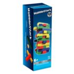 Joc de Societate Turn Tumblin Tower cu Cuburi Colorate - 48 de Piese