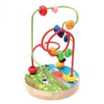 Jucarie Educativa cu Baza de Lemn si Bile 10.5x16cm