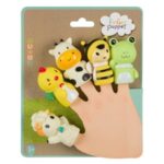 Jucarie Finger Puppet Animale Ferma - 5buc