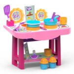 Aragaz Jucarie Roz Fucsia cu 14 Accesorii