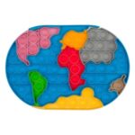 Jucarie Anti-Stress Fidget Harta 21x14.5cm