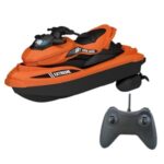 Jet Ski cu Telecomanda Negru Portocaliu 27MHZ