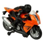 Motocicleta Rotativa cu Sofer Portocalie