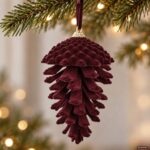 ORNAMENT BORDO CATIF PIN 15CM