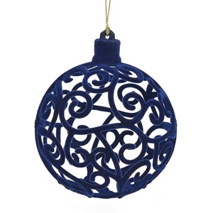 ornament-brad-de-craciun-glob-albastru-cu-model-10cm-list.jpg Ornament Brad de Craciun Glob Albastru cu Model Ø10cm - Image 1