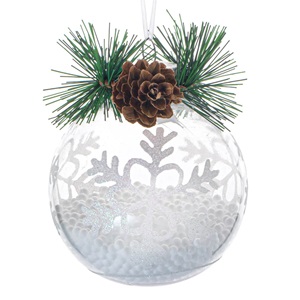 ornament-brad-de-craciun-glob-transparent-fulg-con-pin-8cm-list.jpg Ornament Brad de Craciun Glob Transparent Fulg Con Pin 8cm - Image 1