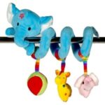 Spirala Elefant Bleu cu Jucarii pentru Patut 20cm