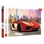 Puzzle Lamborghini Rosu (500 de piese) - Trefl