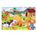 Puzzle Animale de la Ferma & Fermier (24 de piese)