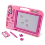 Tabla Magnetica Dubla pentru Desen Roz - 21x30cm