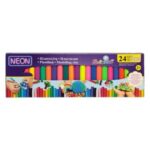Plastilina in Cutie 24 Culori Diferite Neon - 500g