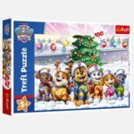 Puzzle Paw Patrol cu Brad de Craciun (100 Piese) - Trefl