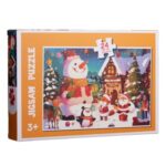 Puzzle de Craciun Figurine in Sat Nins (24 piese)