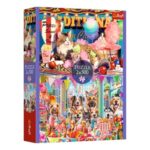 Puzzle cu 2 Imagini Caini Pisici cu Dulciuri (2x500 de piese) - Trefl