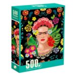 Puzzle Frida Kahlo cu Flori (500 de Piese)