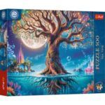 Puzzle Copac Magic Colorat cu Luna Plina (500 de piese) - Trefl