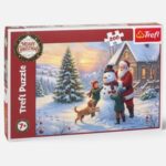 Puzzle Mos Craciun Construieste un Om de Zapada (200 Piese) - Trefl